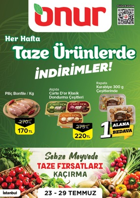 Onur Market İndirim Broşürü - İstanbul, Trakya