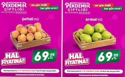 Pekdemir Market Manav İndirimleri