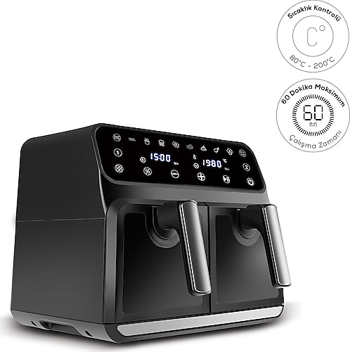 Karaca Multifry Xxxl Dijital Twin Ki Hazneli Airfryer Lt Ya S Z