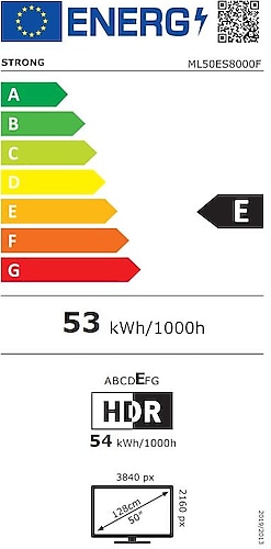 Strong ML50ES8000F Frameless 4K Ultra HD 50 127 Ekran Uydu Alıcılı