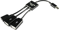 Hytech HY-USBC4 Micro 5Pin to OTG 3in1 Çevirici