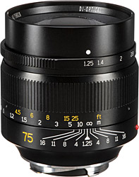 7Artisans 75mm f/1.25 Full Frame Leica M-Mount Lens
