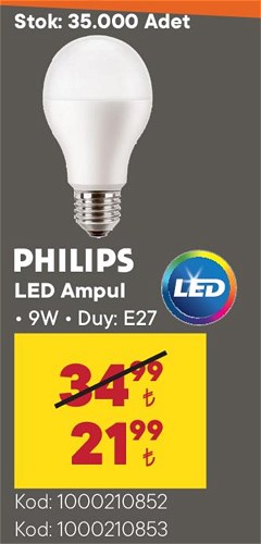 Philips LED Ampul 9W E27
