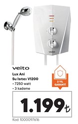 Veito Lux Ani Su Isıtıcısı V1200 7250 watt
