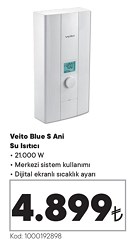 Veito Blue S Ani Su Isıtıcısı 21000 W