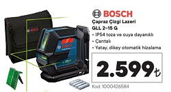 Bosch Çapraz Çizgi Lazeri GLL 2-15 G