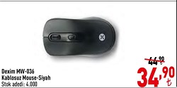 Dexim MW-036 Kablosuz Mouse-Siyah