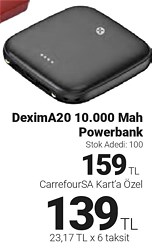 Dexim A20 10.000 Mah Powerbank