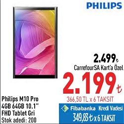 Philips M10 Pro 4GB 64GB 10.1 inç FHD Tablet Gri