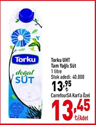 Torku UHT Tam Yağlı Süt 1 litre