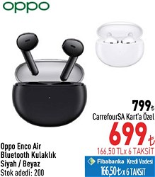 Oppo Enco Air Bluetooth Kulaklık Siyah/Beyaz