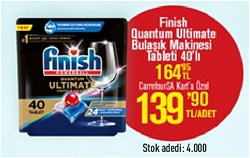 Finish Quantum Ultimate Bulaşık Makinesi Tableti 40'lı