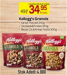 Kellogg's Granola Çeşitleri 340g / 300g