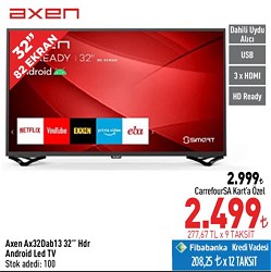 Axen AX32DAB13 32 inç HDR Android Led TV