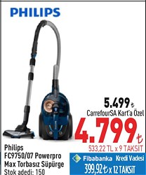 Philips FC9750/07 Powerpro Max Torbasız Süpürge