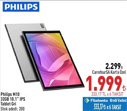 Philips M10 32GB 10.1 inç IPS Tablet Gri