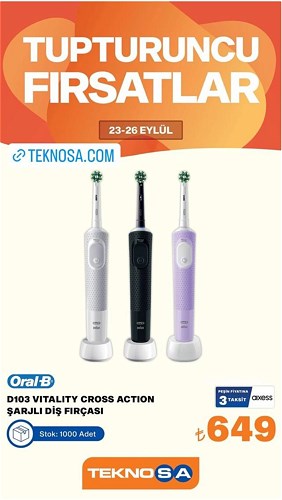 Oral-B D103 Vitality Cross Action Şarjlı Diş Fırçası