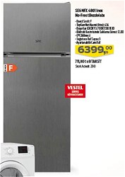 Seg NFX 4801 Inox No-Frost Buzdolabı