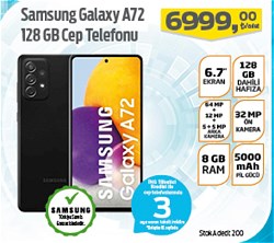 Samsung Galaxy A72 128 GB Cep Telefonu