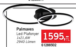 Eglo Palmaves Led Plafonyer 1x21,6W
