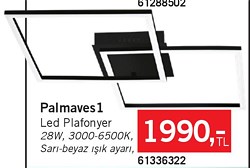 Eglo Palmaves1 Led Plafonyer 28 W