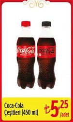 Coca Cola Çeşitleri 450 ml