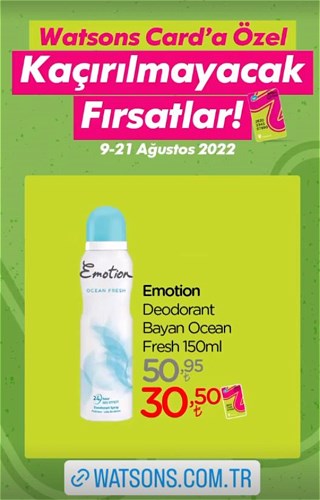 Emotion Deodorant Bayan Ocean Fresh 150 ml