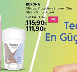 Rexona Clinical Protection Shower Clean Stick Deodorant 45 ml