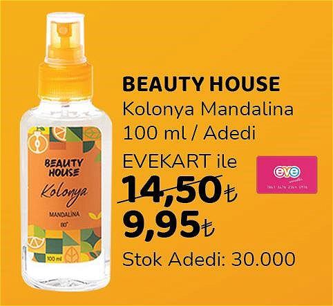 Beauty House Kolonya Mandalina 100 ml