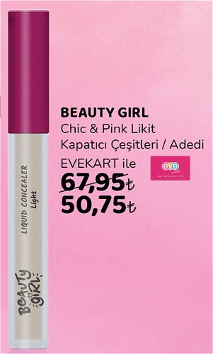 Beauty Girl Chic&Pink Likit Kapatıcı Çeşitleri / Adedi