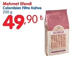 Mehmet Efendi Colombian Filtre Kahve 250 g