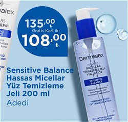 Dermalex Sensitive Balance Hassas Micellar Yüz Temizleme Jeli 200 ml
