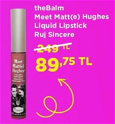 The Balm Meet Matt(e) Hughes Liquid Lipstick Ruj Sincere