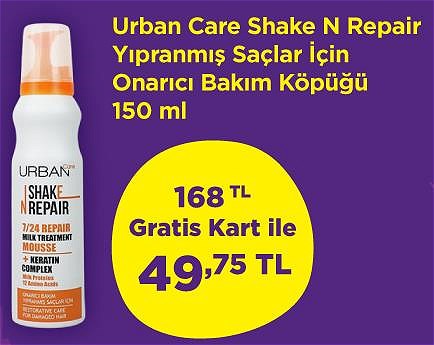 Urban Care Shake N Repair Yıpranmış Saçlar için Onarıcı Bakım Köpüğü 150 ml