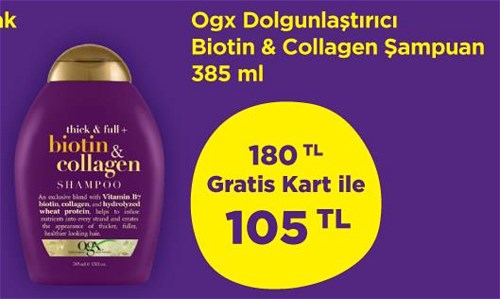 Ogx Dolgunlaştırıcı Biotin&Collagen Şampuan 385 ml