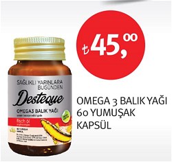 Desteque Omega 3 Balık Yağı 60 Yumuşak Kapsül