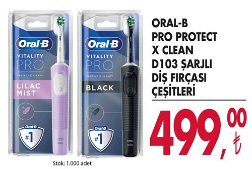Oral-B Pro Protect X Clean D103 Şarjlı Diş Fırçası Çeşitleri