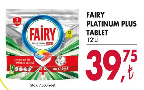 Fairy Platinum Plus Tablet 12'li
