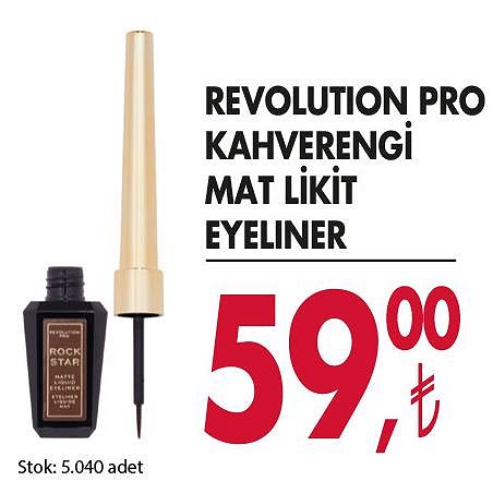 Revolution Pro Kahverengi Mat likit Eyeliner