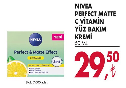 Nivea Perfect Matte C Vitamin Yüz Bakım Kremi 50 ml