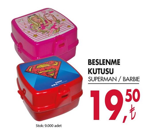 Beslenme Kutusu Superman/Barbie