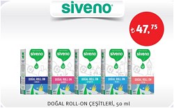 Siveno Doğal Roll-On Çeşitleri 50 ml