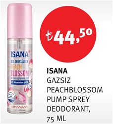 Isana Gazsız Peachblossom Pump Sprey Deodorant 75 ml