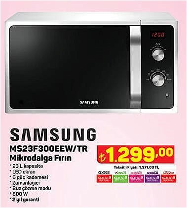 Samsung MS23F300EEW/TR Mikrodalga Fırın