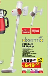 Deerma VC25 Handheld Vacuum 21.6 V Dikey Şarjlı Süpürge