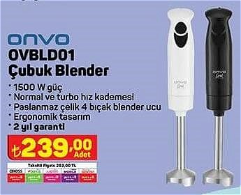 Onvo OVBLD01 Çubuk Blender 1500 W