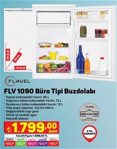 Flavel FLV 1090 Büro Tipi Buzdolabı