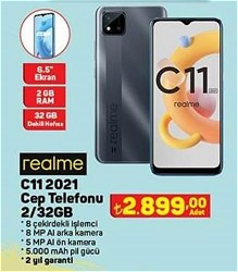 Realme C11 2021 Cep Telefonu 2/32GB