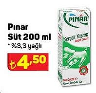 Pınar Süt 200 ml