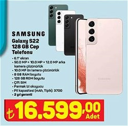 Samsung Galaxy S22 128 GB Cep Telefonu